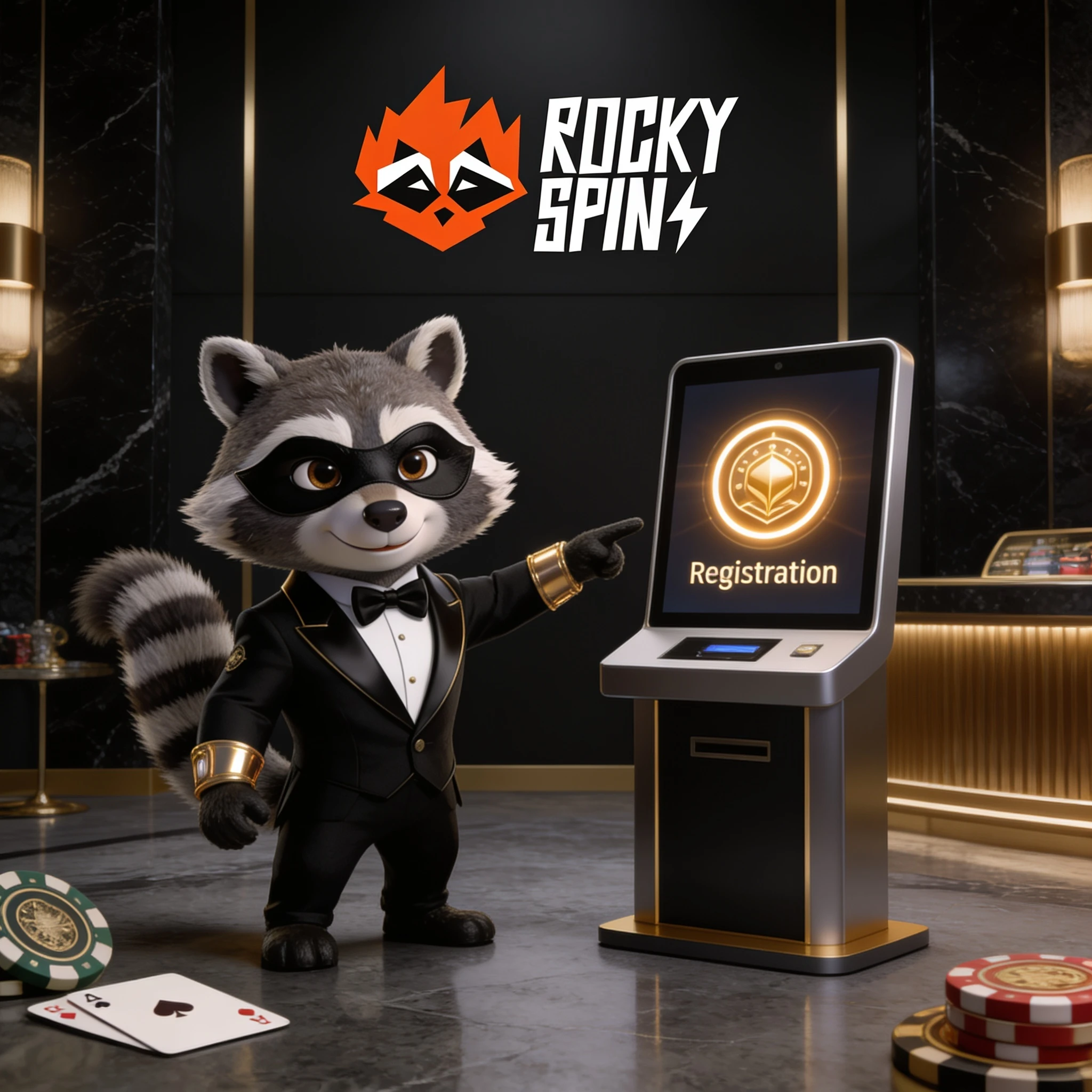 RockySpin account registration
